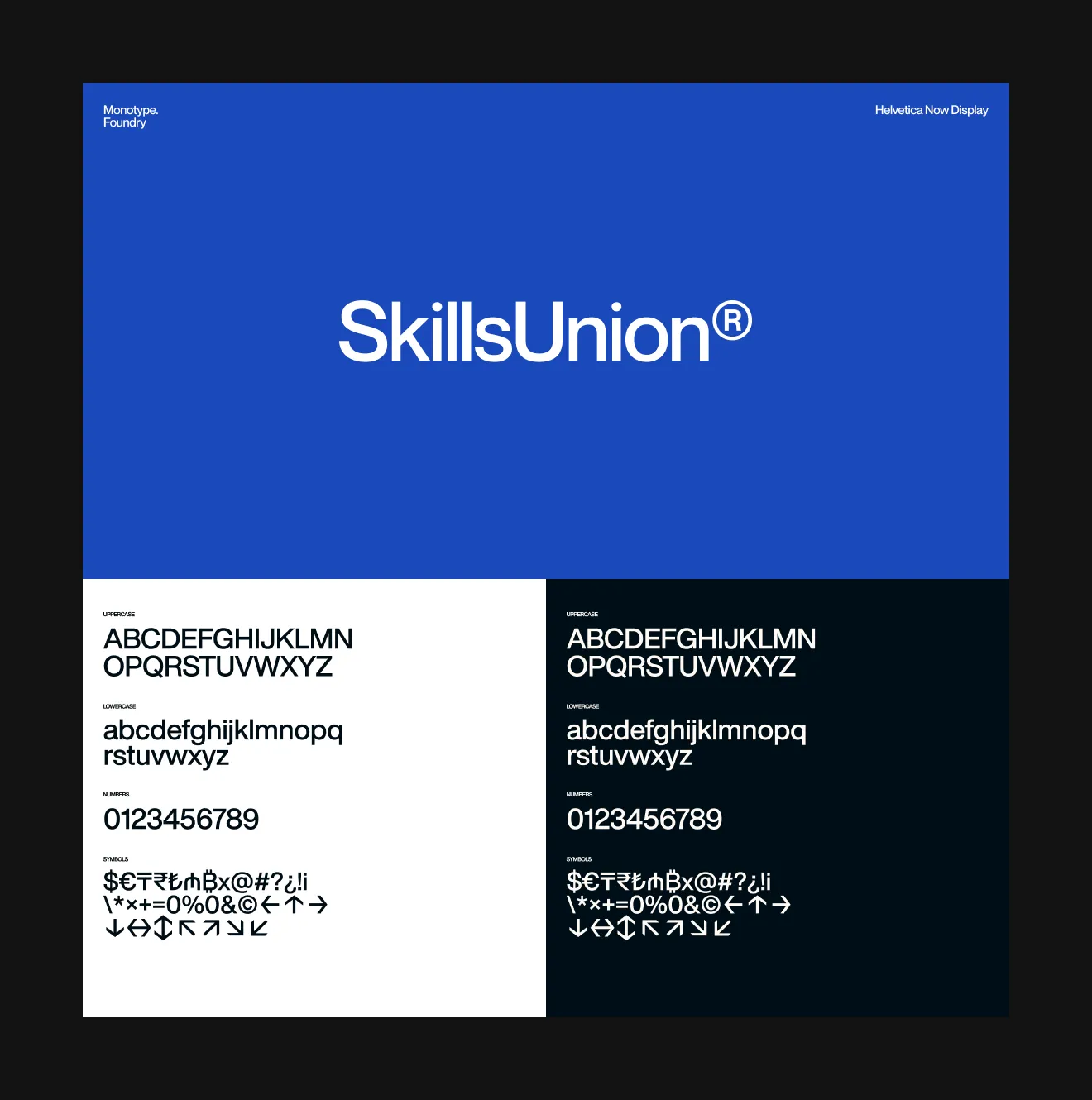 SkillsUnion Typeface